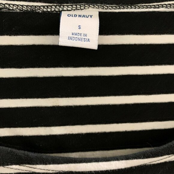 Old Navy Womens Multicolor Striped Fit & Flare Scoop Neck Dress - Picture 3 of 4